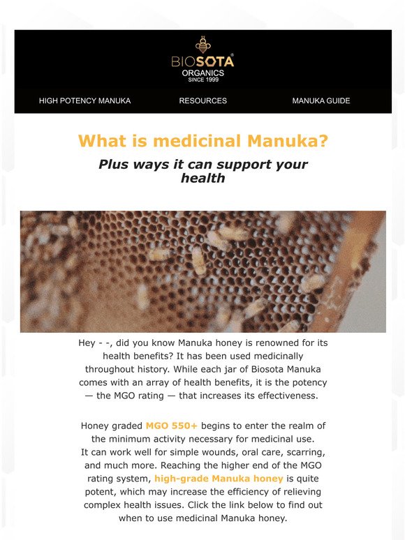 The magical powers of Manuka 
