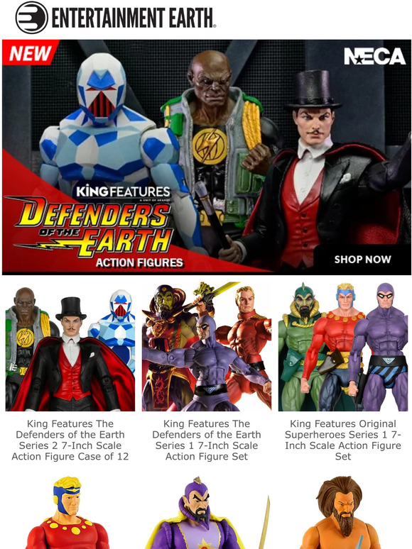 Entertainment Earth New NECA The Defenders of the Earth Action Figures