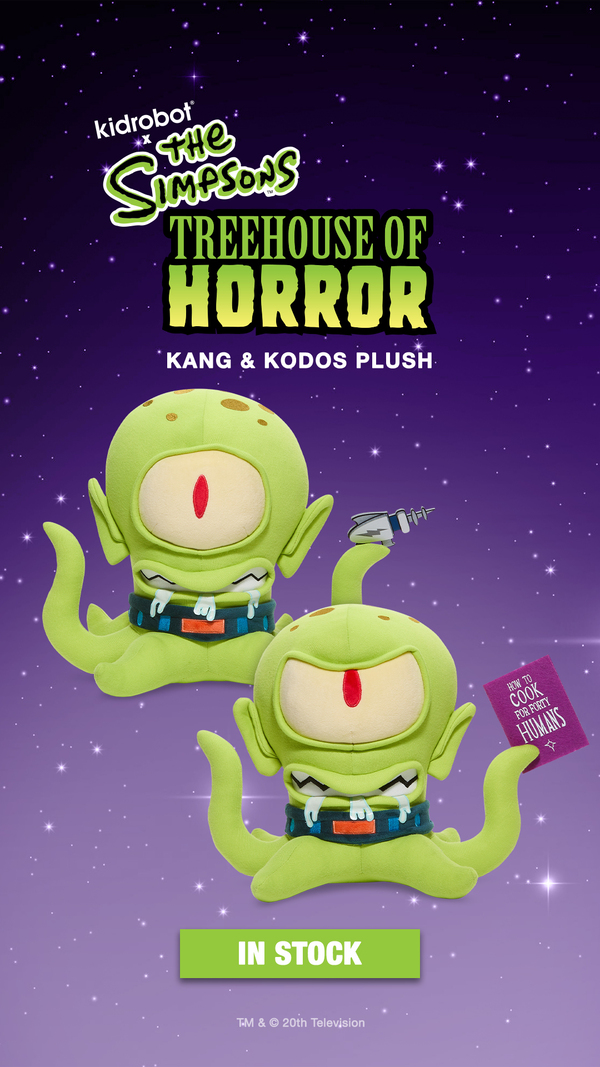 Kidrobot IamRetro Exclusive Simpsons Kang & store Kodos