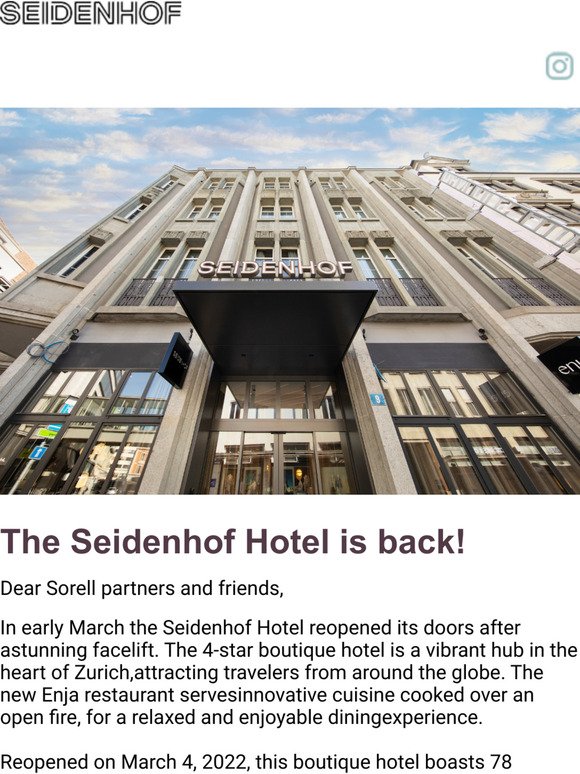 Opening  Hotel Seidenhof  and Restaurant  Enja