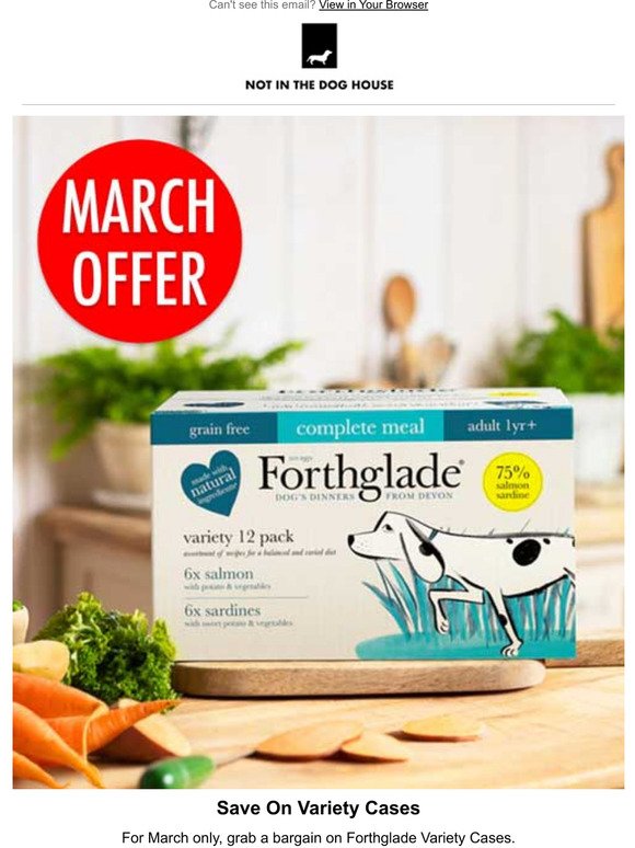 2 for 30 On Forthglade Multipacks + Free Delivery