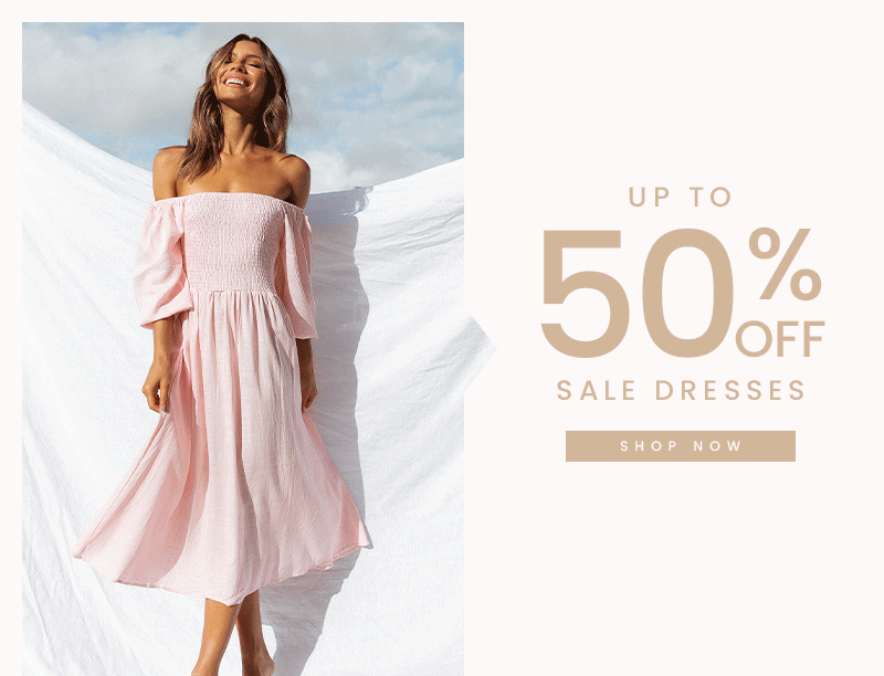 up to 50% off dresses