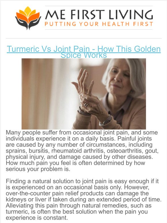 Golden Spice Vs. Joint Pain
