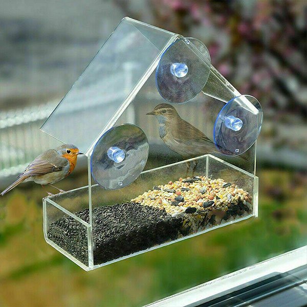 Perspex Window Bird Feeder - Only £6.99
