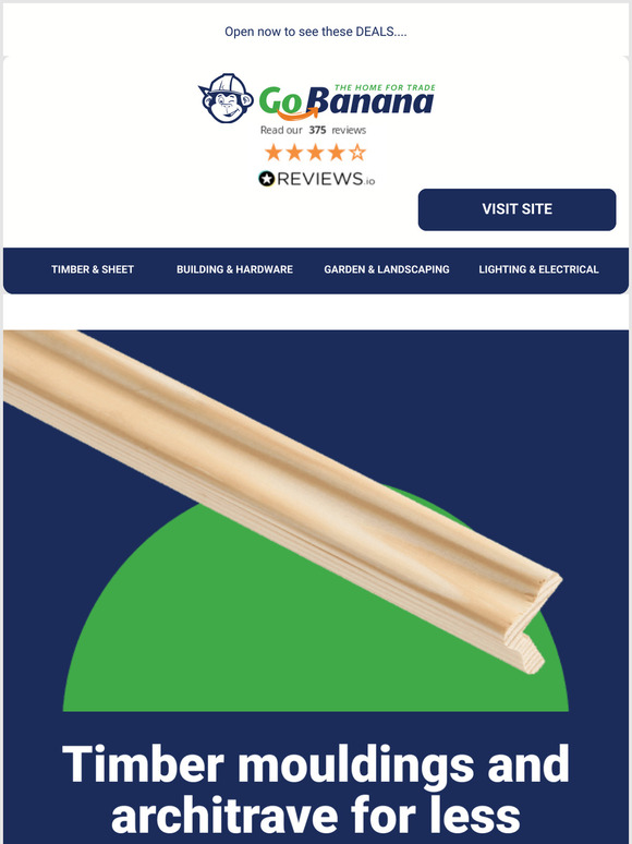 BIG savings on MDF architrave & timber mouldings!