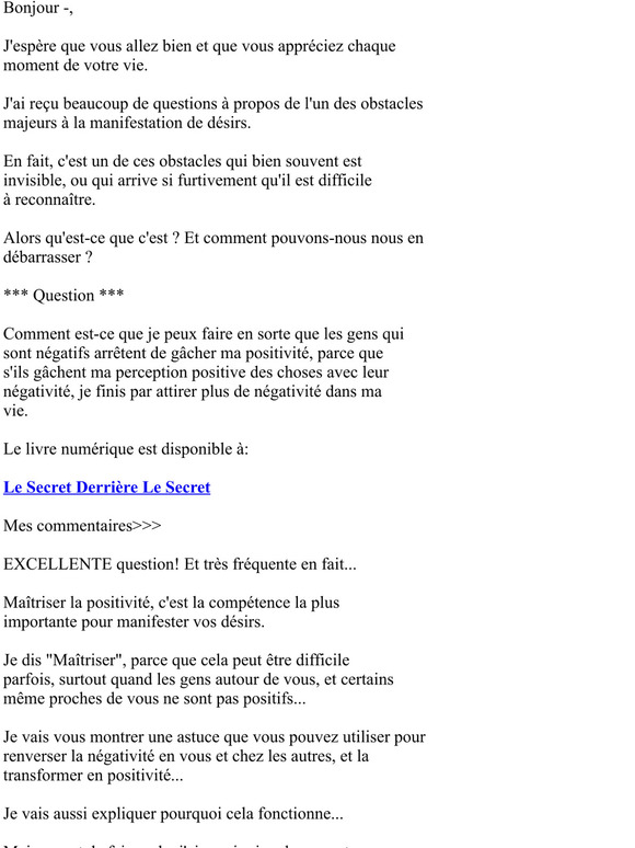 -Voici Comment Passer  la Positivit...