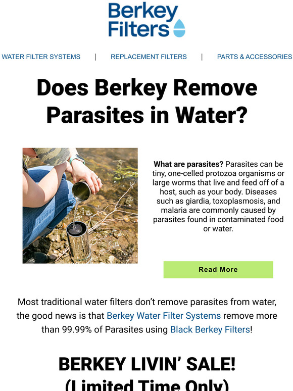 Berkey Filters Does Berkey Remove Parasites? Milled