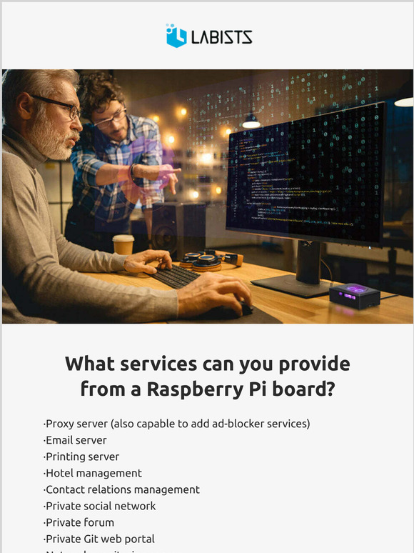 What services can you provide from a Raspberry Piboard?