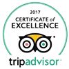 TripAdvisor Certificate of Excellence