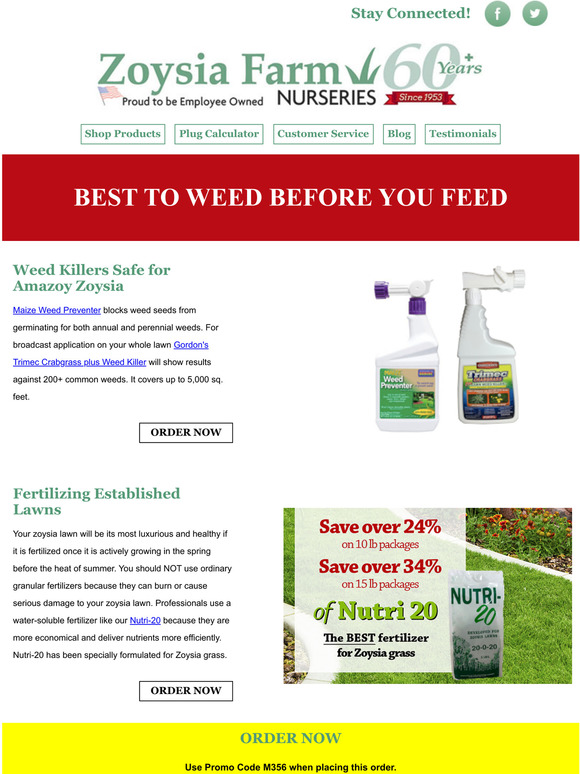 Zoysia Farm Nurseries Weed And Feed Combo Milled