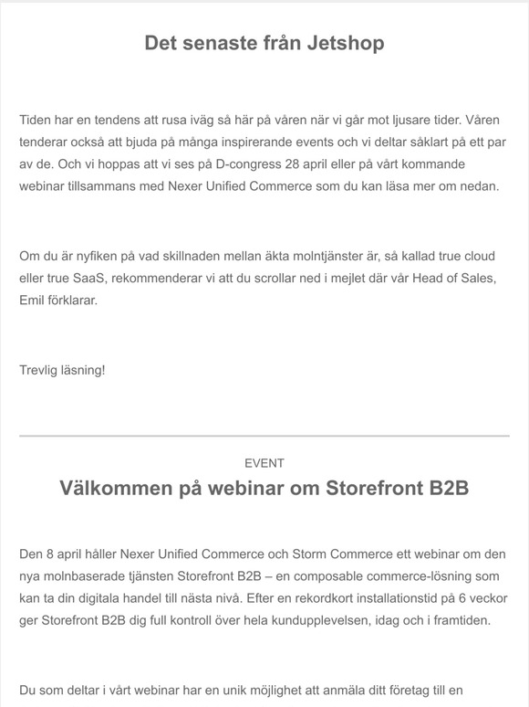 Senaste nytt frn Jetshop!