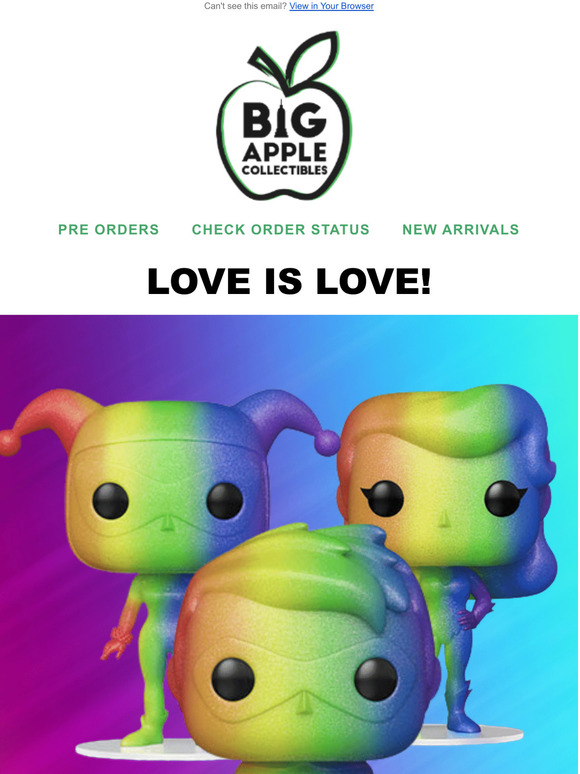 Big Apple Collectibles NEW Pride Funko Pop Releases! Milled