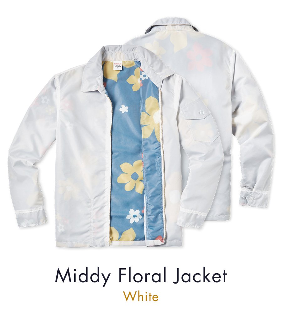 Middy Floral Jacket - White