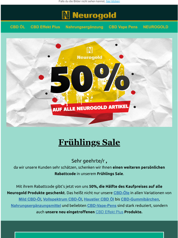  Frhlings Sale - 50% Rabatt 