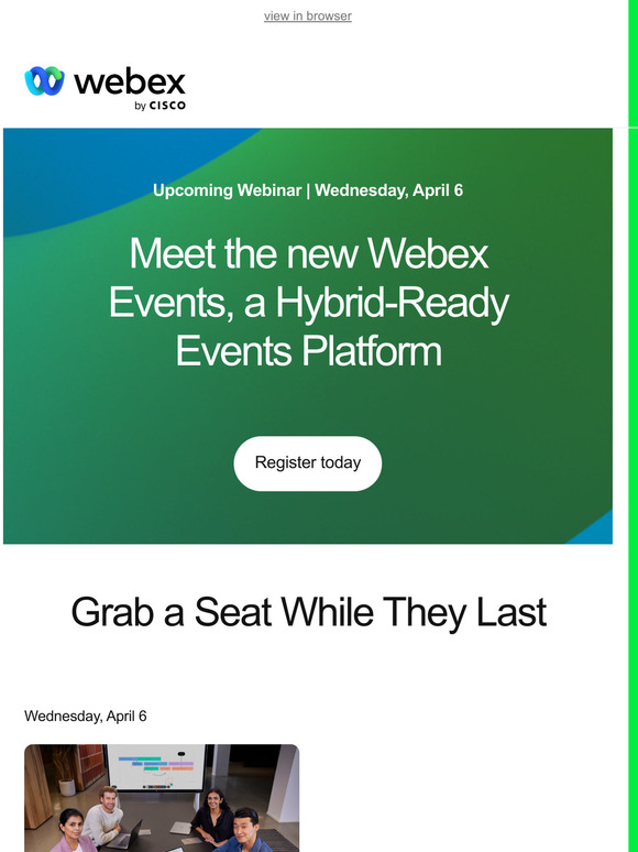 New webinars coming up
