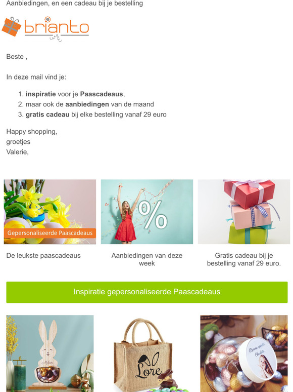 Een gepersonaliseerd Paascadeau 