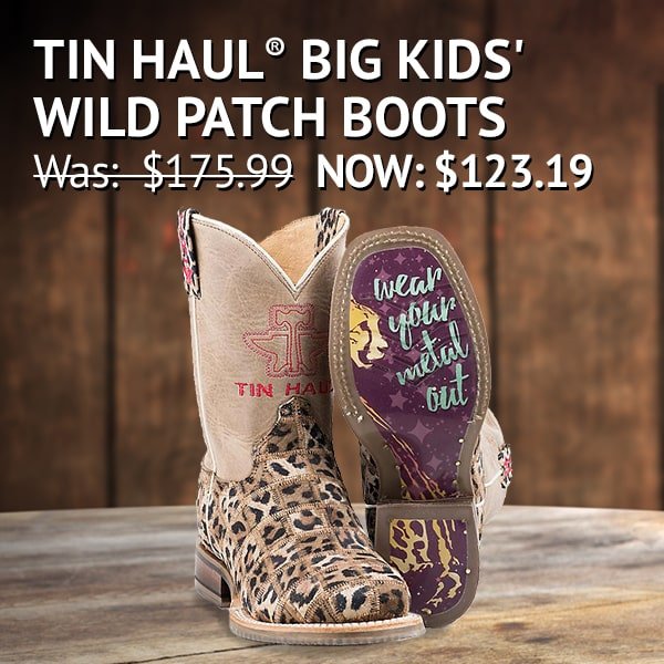Tin Haul® Big Kids' Wild Patch Boots