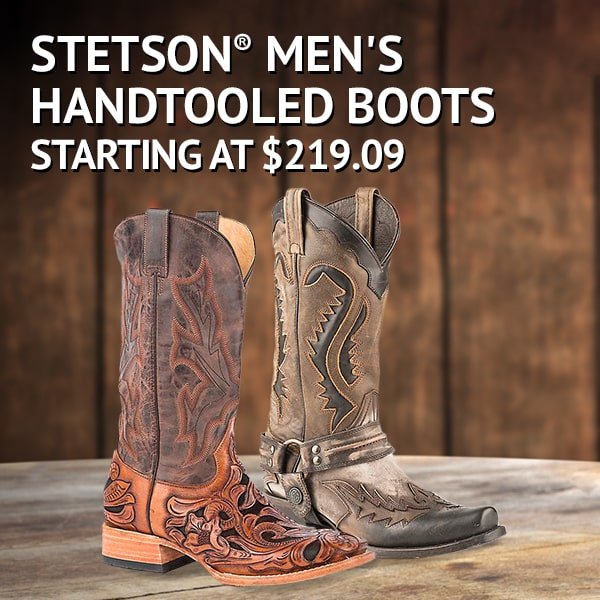 Stetson® Men's Handtooled Boots