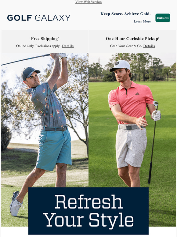 Golf Galaxy Men's trends to start spring in style Milled