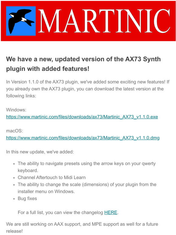 download the last version for ipod Martinic AXFX