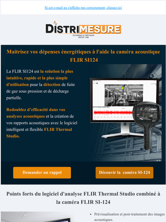 Maitrisez vos dpenses nergtiques - Camra acoustique  FLIR SI124