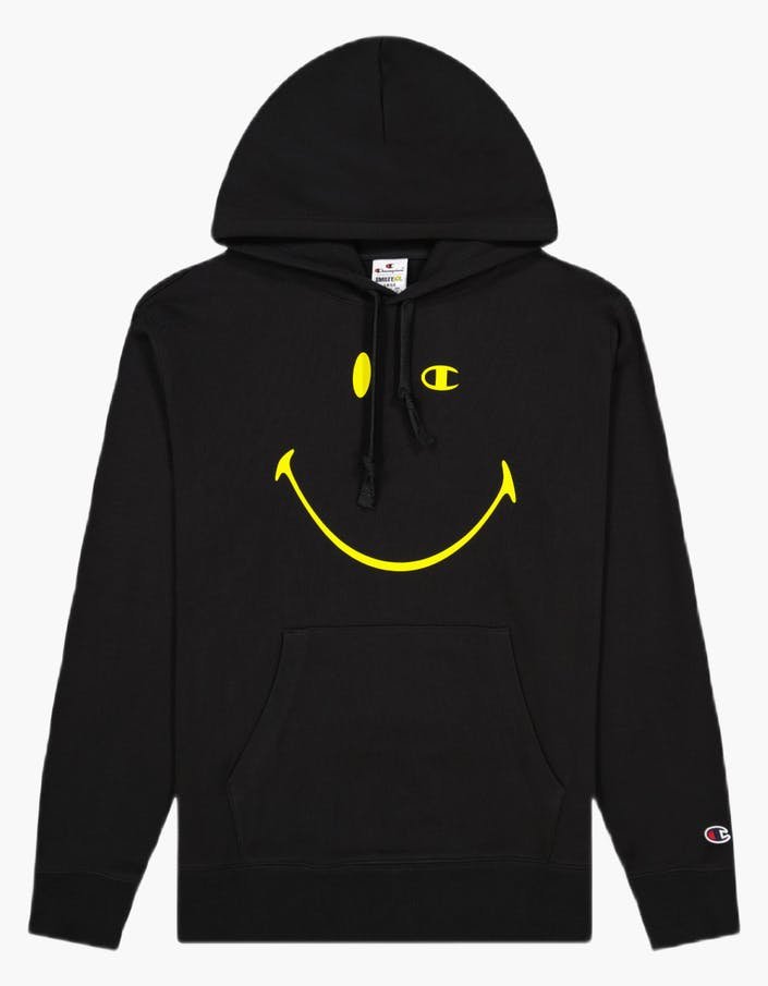 Champion X Smiley - Hooded Ful Black Beauty