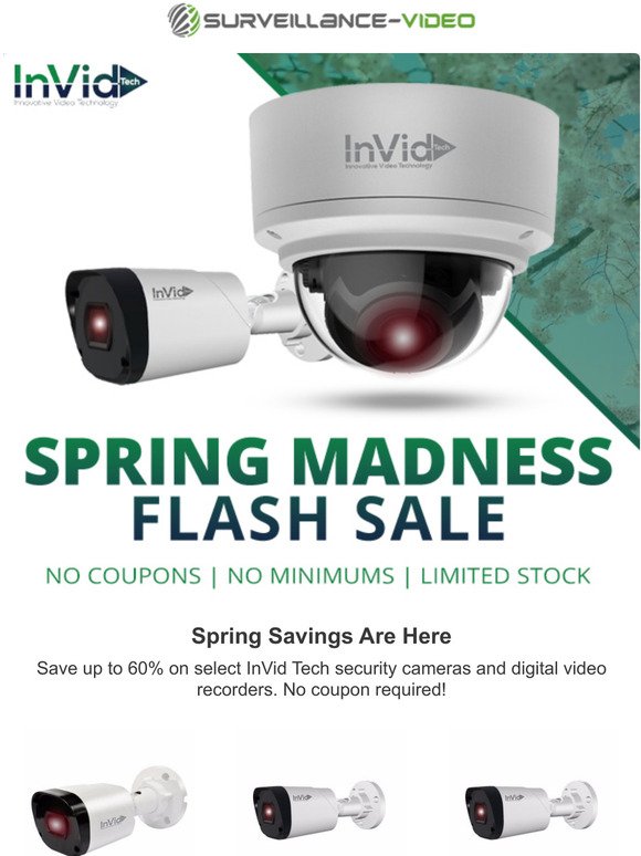 Spring savings are here! Up to 60% off Select InVid Tech products 