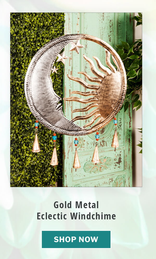 Gold Metal Eclectic Windchime