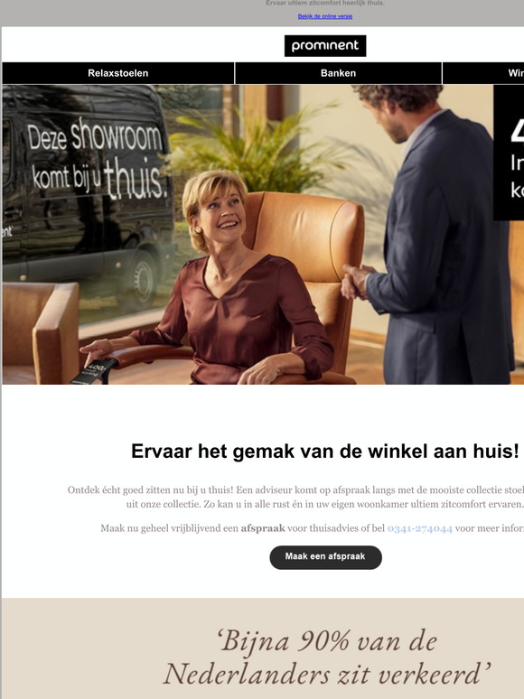 Komt onze showroom binnenkort bij u op bezoek?