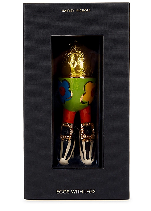 HARVEY NICHOLS
Eggs With Legs - Buckle Edition - Egg Cup & Chocolate Easter Egg