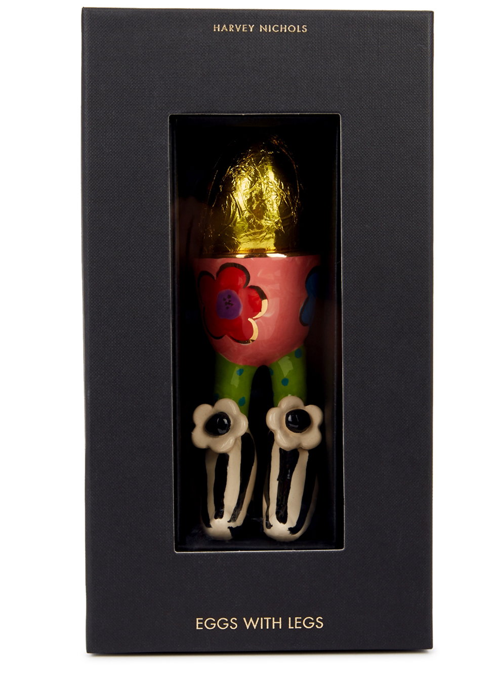 HARVEY NICHOLS
Eggs With Legs - Daisy Edition - Egg Cup & Chocolate Easter Egg