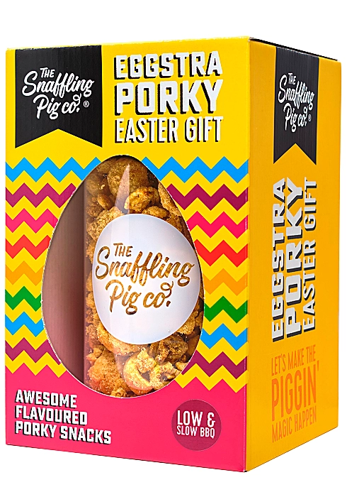 SNAFFLING PIG
Eggstra Porky Low & Slow BBQ Pork Crackling Easter Gift Jar