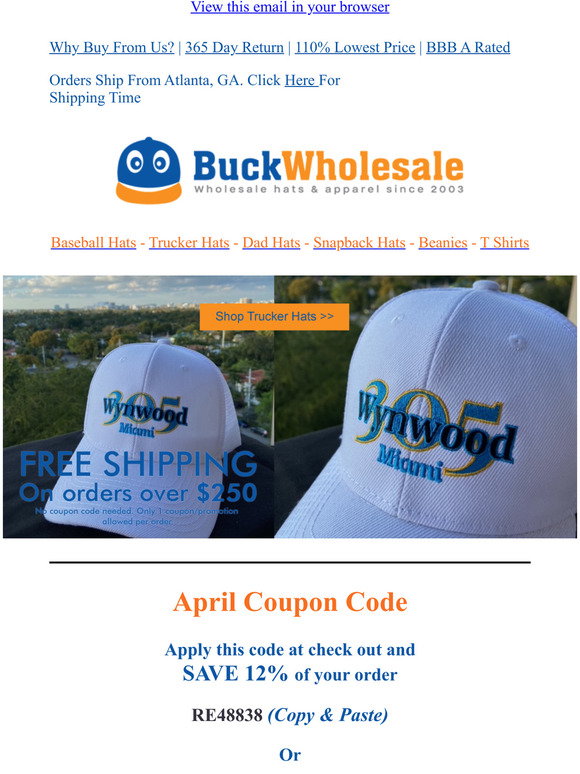 BuckWholesale.com: 🎨 Calling all artists, creatives, and hat