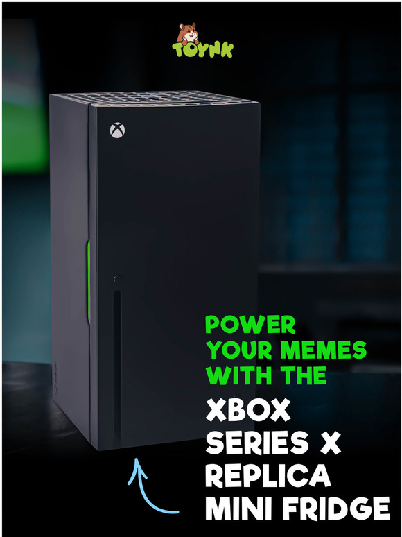 Toynk Toys Power your memes with the Xbox Series X Replica Mini Fridge