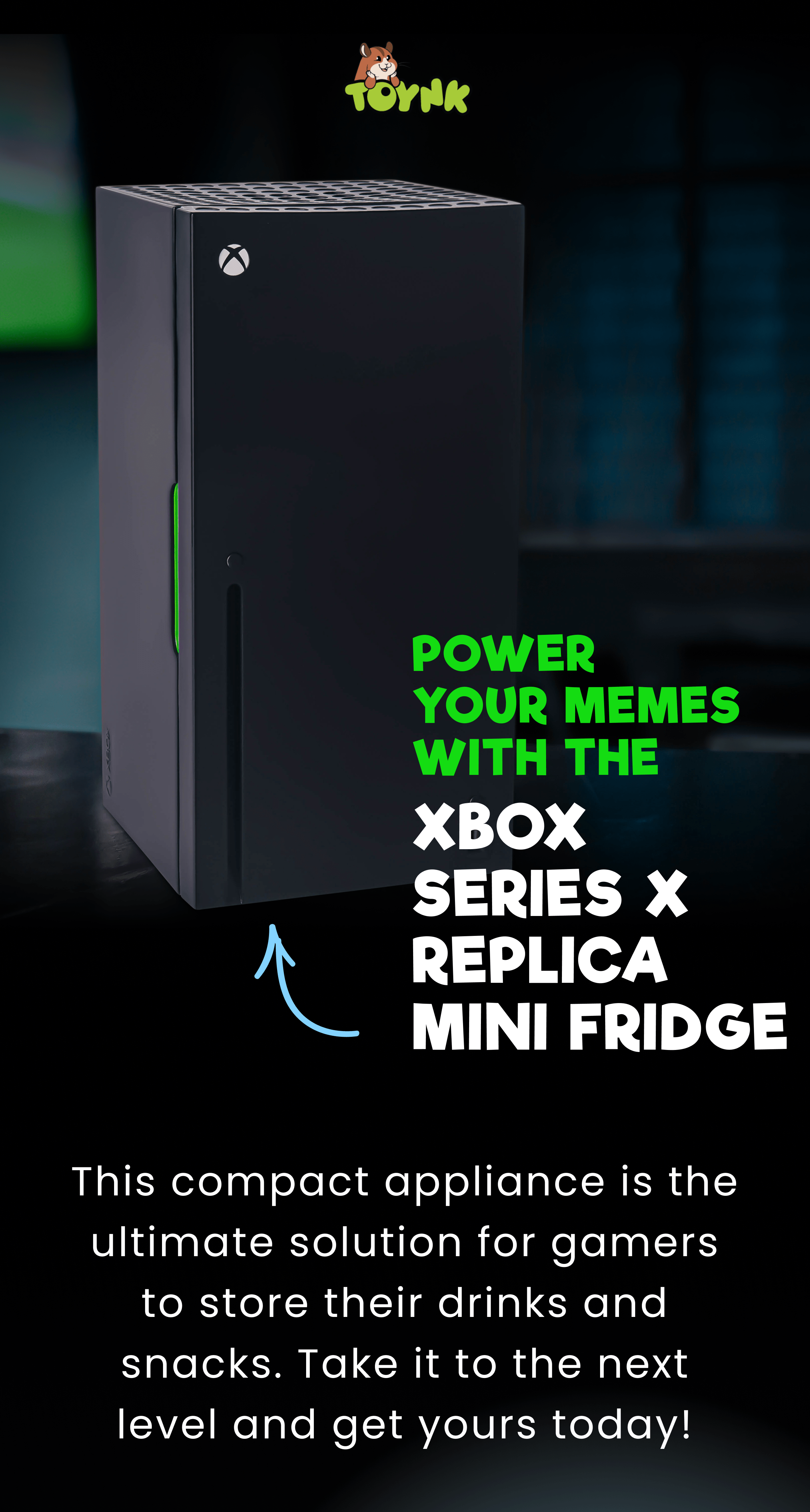 Toynk Toys Power your memes with the Xbox Series X Replica Mini Fridge