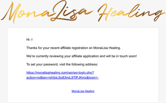 Your Affiliate Application Is Being Reviewed