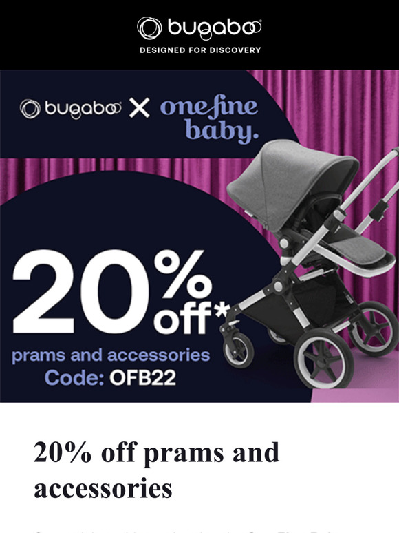 20% Off Bugaboo Prams and Accessories