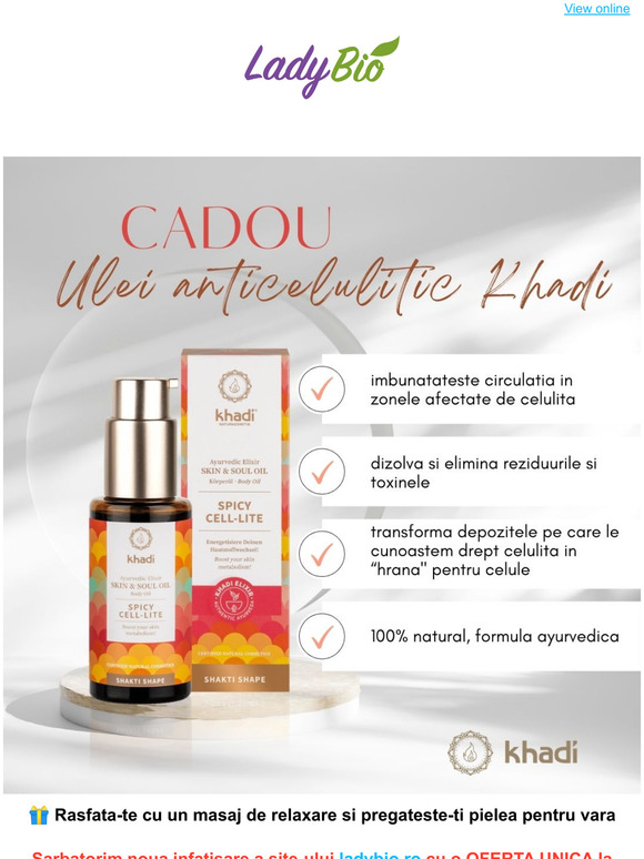 [1+1 CADOU KHADI] Nu rata aceasta Oferta
