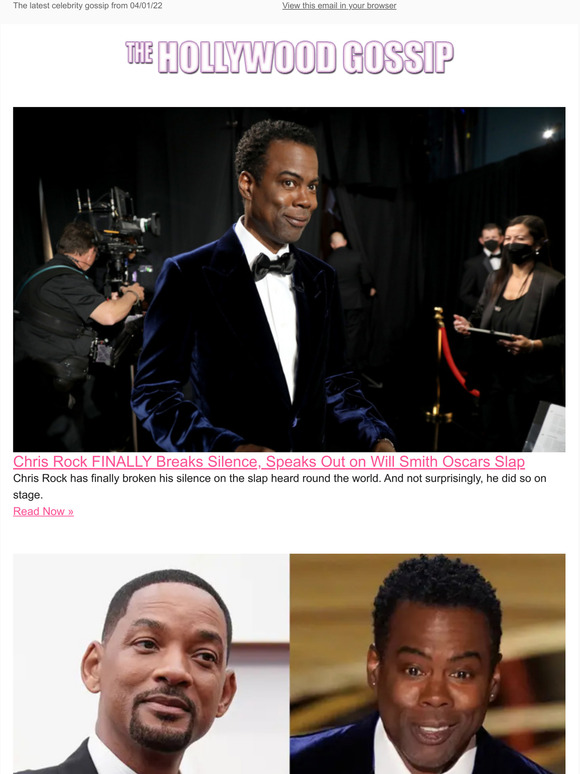 The Hollywood Gossip Chris Rock Finally Breaks Silence Speaks Out On