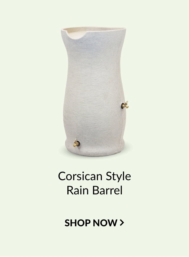 Corsican Style Rain Barrel. Shop Now
