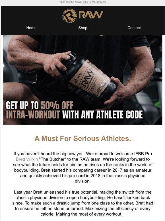 Intra-Workout Sale  Save Up To 50% OFF!