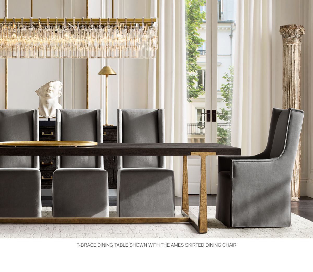 Restoration Hardware The TBrace Dining Table. Enduring Craftsmanship