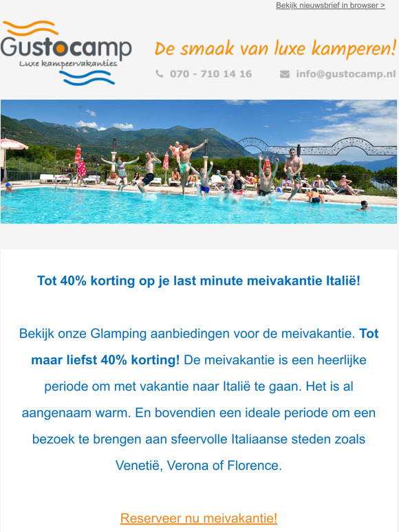 Boek nu die last minute mei vakantie met tot wel 40% korting