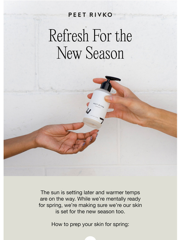 Get your skin ready for the bright new season