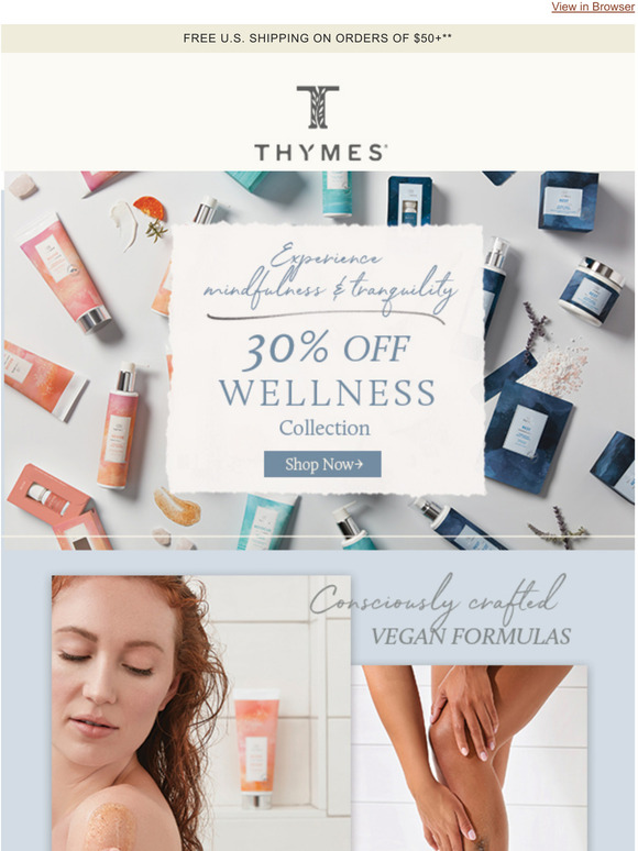 Thymes Create your selfcare routine Milled