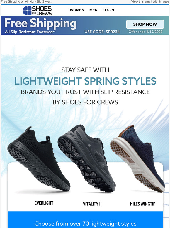 everlight shoes for crews