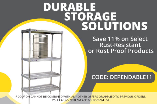 Durable Storage Solutions - Save 11% on select rust resistant or rust-proof storage