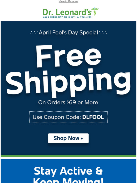 Dr. Leonard's The Latest Dr Leonard's Catalog is Here Free Shipping