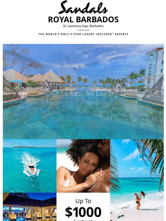 Sandals & Beaches Resorts Sandals Royal Barbados All On a JetSetter