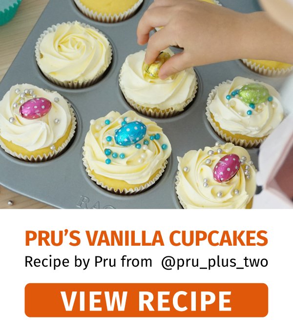 Pru’s Vanilla Cupcakes